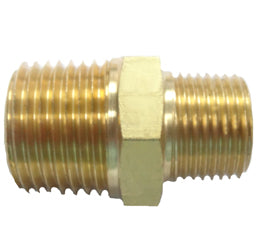 Pipe Nipple, Brass, 1/4 x 1/8 Fitting