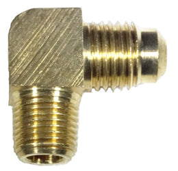 Brass Flare Male Elbow 1/4 x 1/8 49C Fitting