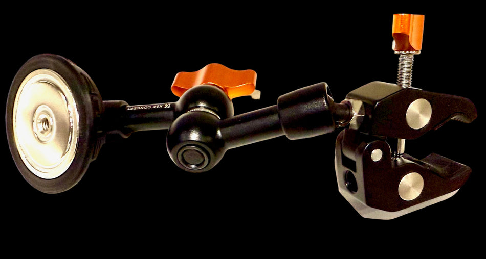 6" Articulating Arm With Clamp and Neodymium super magnet for Phone or Tablet