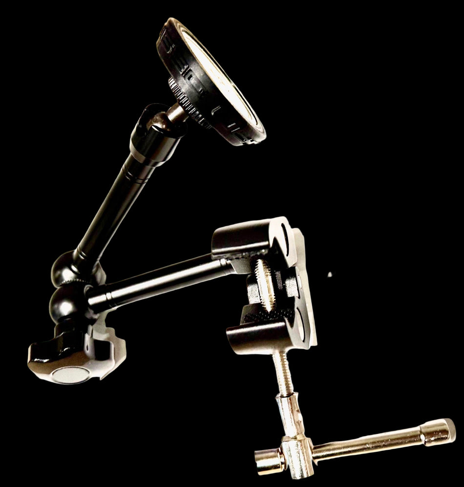 10" Articulating Arm With Clamp and Neodymium super magnet for Phone or Tablet