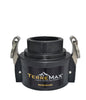 TerreMax 300200D 3 Inch Female Camlock Coupler x 2 Inch Female NPT | Poly Camlock Adapter