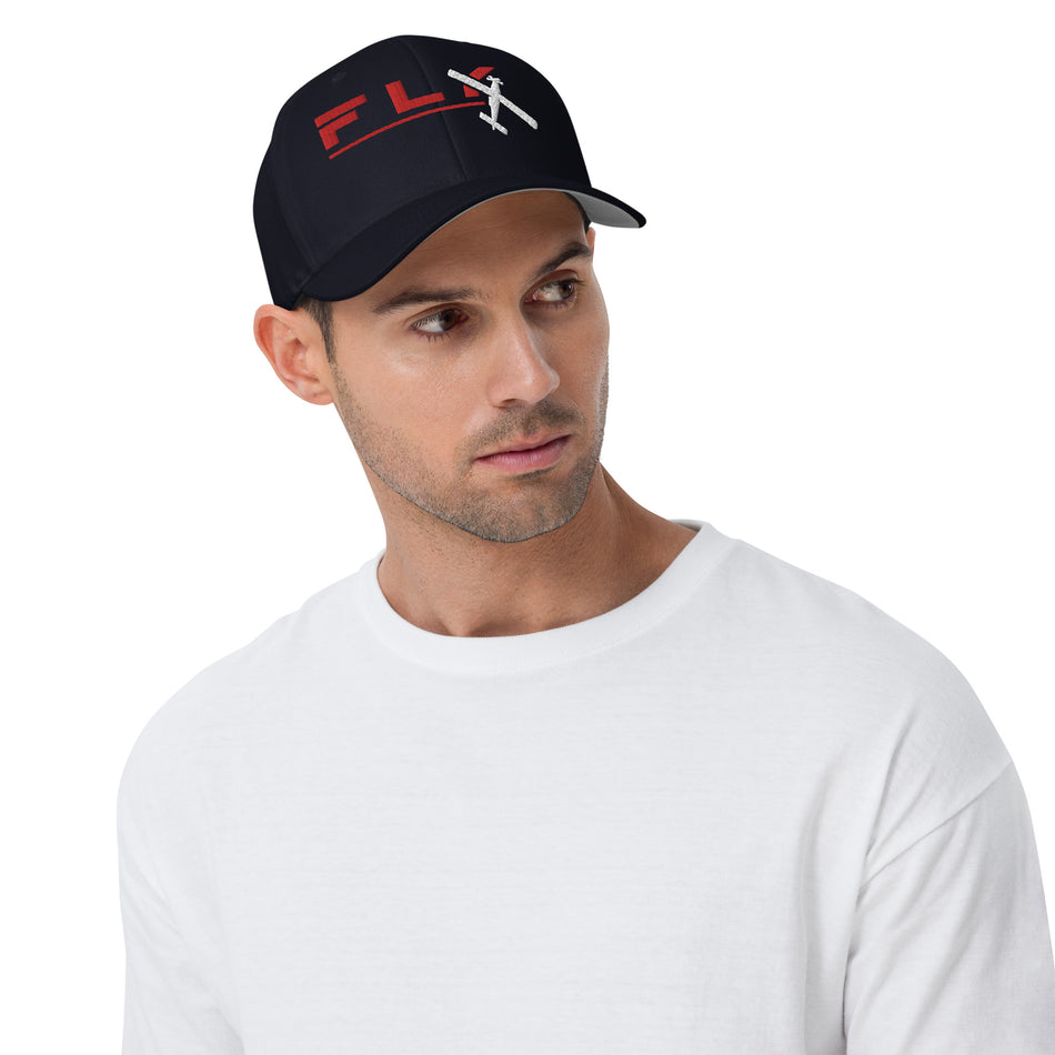 Fly Red Structured Twill Cap