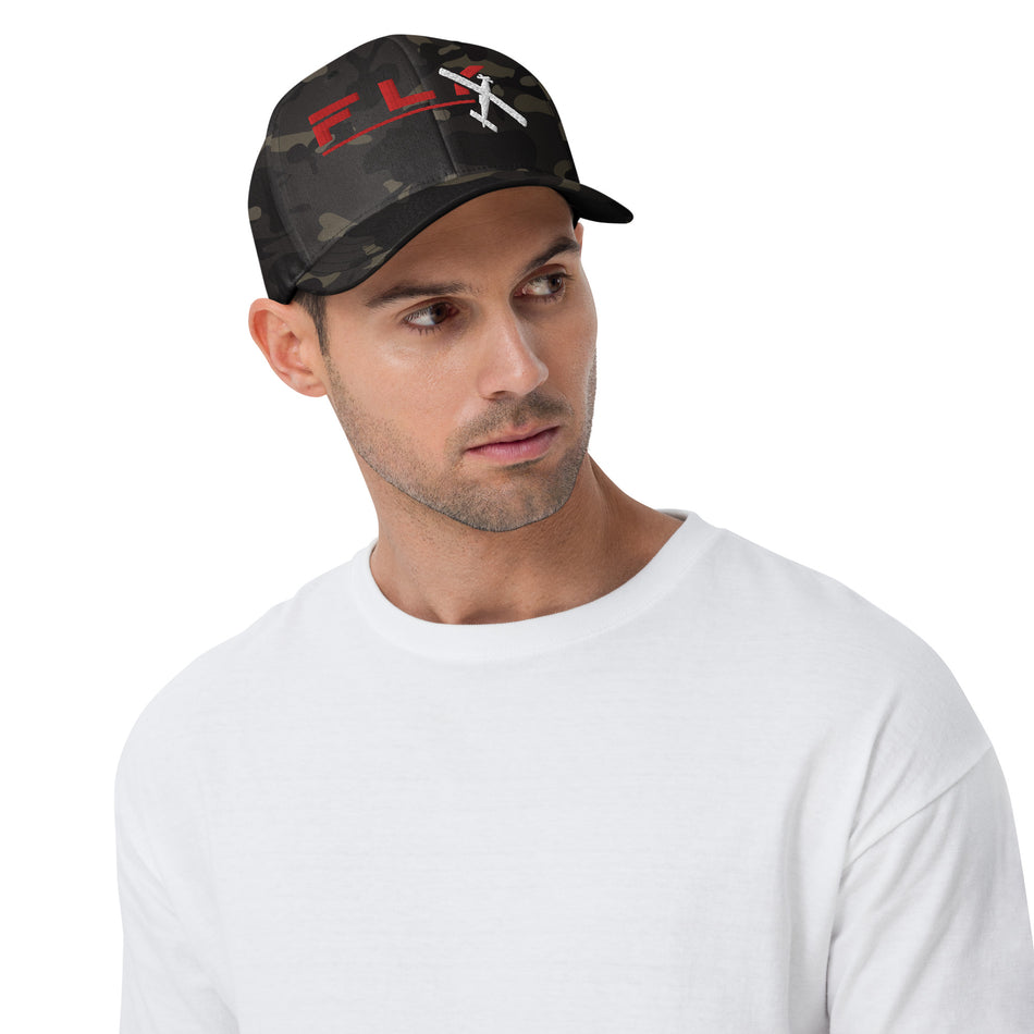 Fly Red Structured Twill Cap