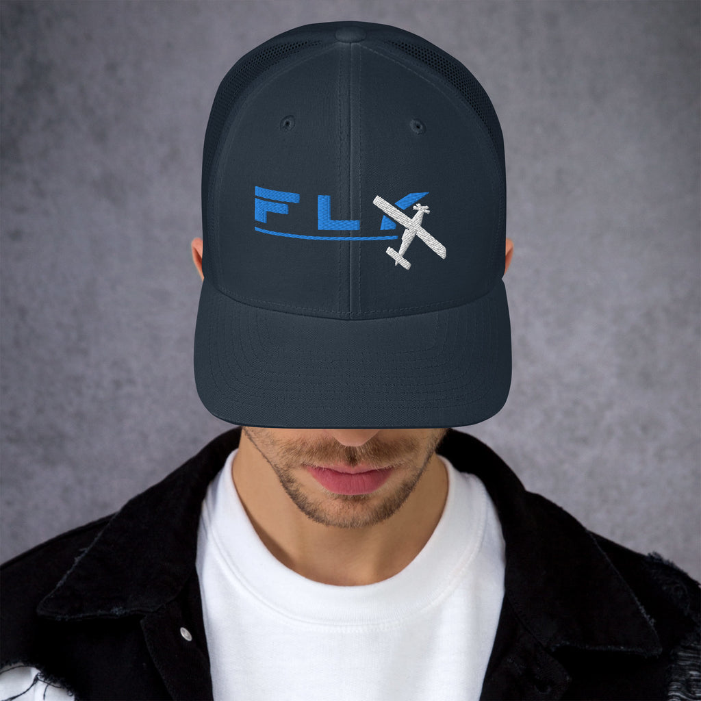 Fly Blue Trucker Cap