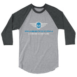 Amberican Designs 3/4 sleeve raglan shirt
